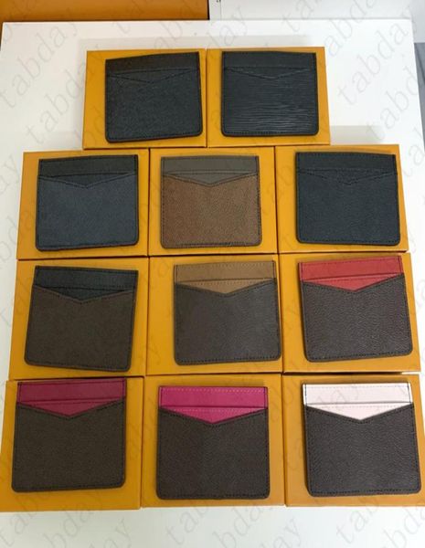 

quality men women credit card holder classic mini bank card holders small slim wallet wtih box7154955, Brown;gray