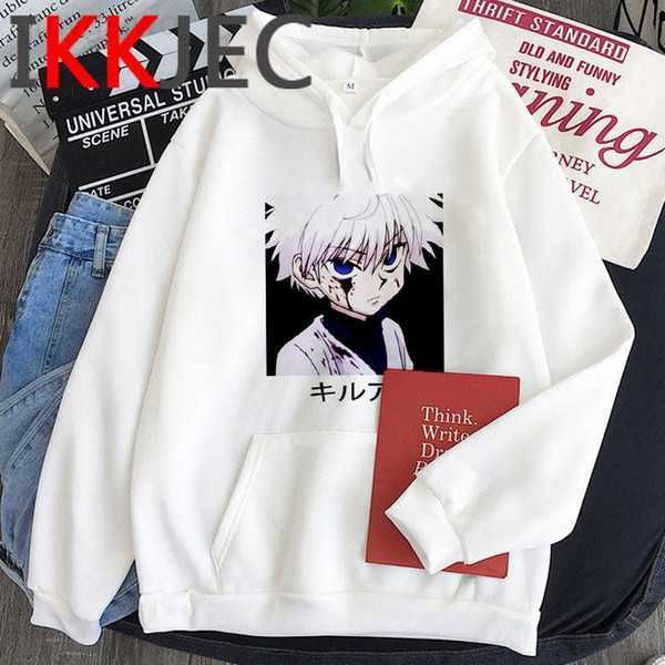 

hxh hunter x hisoka kurapika hoodies men killua zoldyck devil eye sweatshirts anime hip hop hoody streetwear male q1222 6jfej, Black
