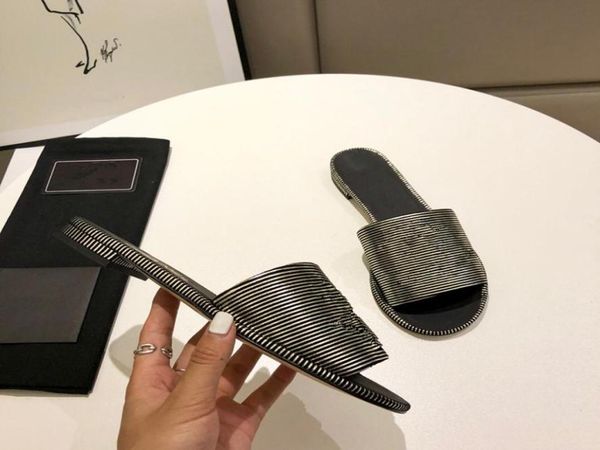 

women039s sandals designer shoes luxury slides summer fashion wide flat bottom slippers sandals and slippers size 3540 flower 7391685, Black