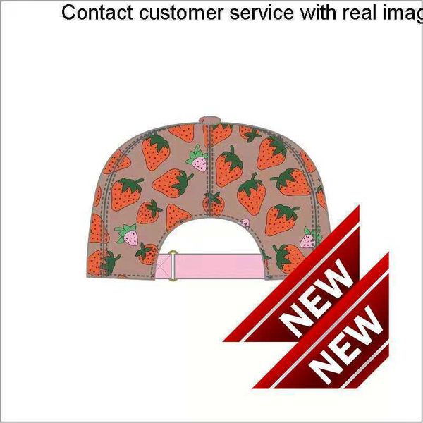 

quality 888888High strawberry baseball caps man's cotton cactus classic letter Ball caps summer women sun hats outdoor adjustable Snapback Cguc