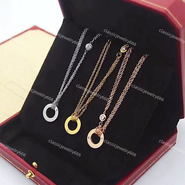 

classic designer bracelet necklace set fashion love pendant necklace 18k gold jewelry 316 stainless steel holiday gift box, Silver