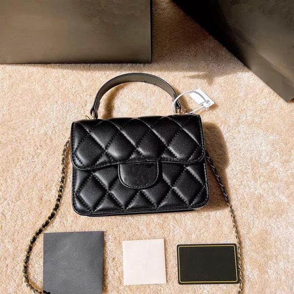 

2021 new temperament women small tote bags lamb leather crossbody gold chain wallet classic fashion handbags shoulder bag252y