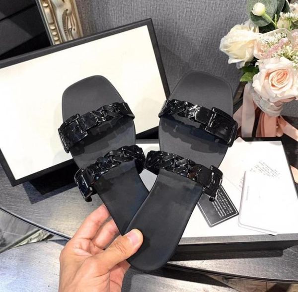 

luxurys designer rubber jelly sandals women new fashion beach slippers red white flip flops womens slides casual slipper with box 9009773, Black