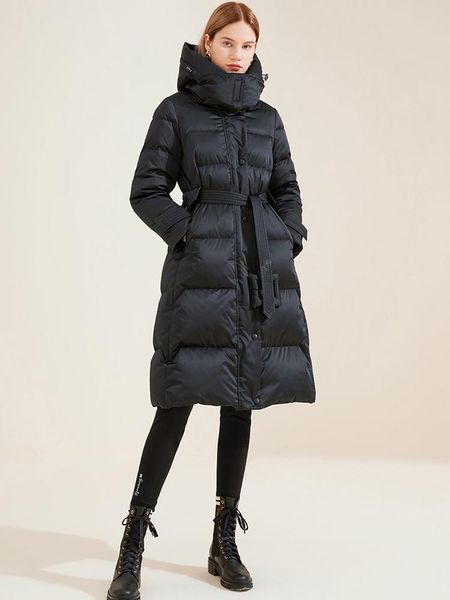 

parkas plus size women's winter down jacket puffer keep warm 10xl big size black red white hood belt fashion coat