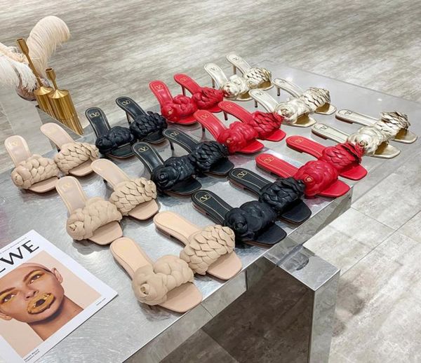 

designer womens half slippers womens fashion leather spring and summer new open toe antiskid medium heel flowers wit9250295, Black