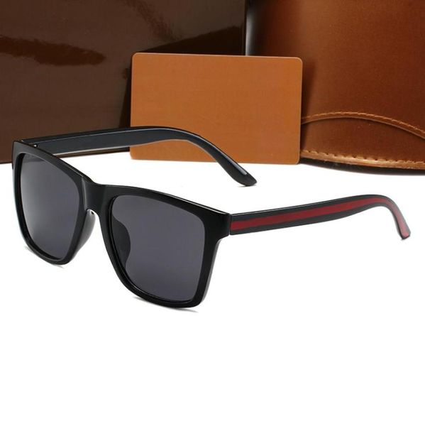 

2023 new luxury classic pilot square sunglasses designer brand fashion men women sun glasses eyewear metal glass lense6685128, White;black
