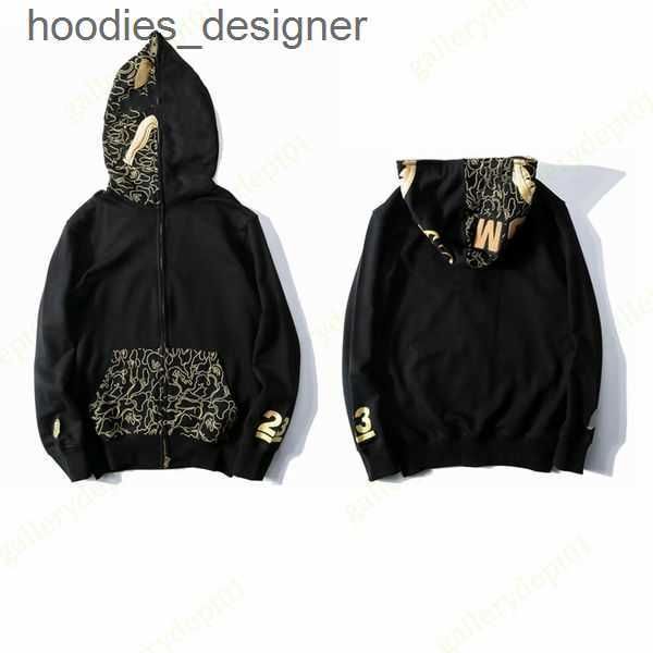 

hoodies designer 2023 mens hoodie designer shark hoodies color stitching pattern women sweatshirts reverse the letters sweaters tie dye hood, Black