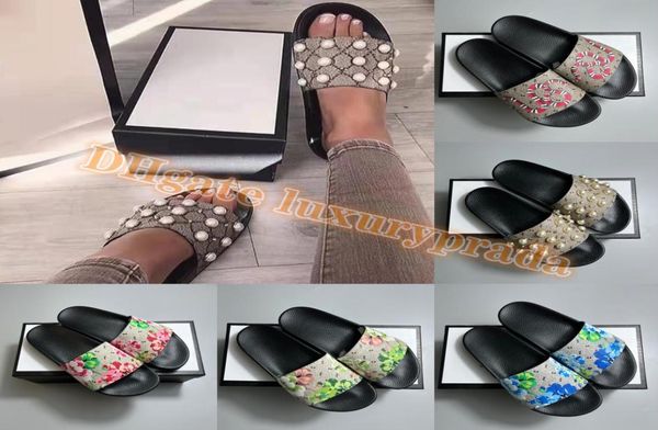 

designer slippers slides shoes fashion classics sandal men women summer sandals beach slide flat platform sneaker flip flops slipp9707666, Black