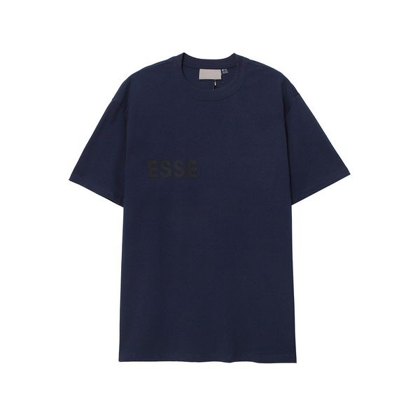

ess 2023 mens t shirts women designers essent-shirts thick cotton version summer tshirt tees fashion man casual letter polos clothing cloth, White;black