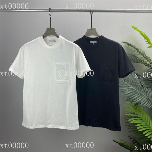 

22ss designer letter printed t shirts tee fashion sweatshirt high street short sleeve summer casual t-shirt breathable men women c339h, Black;brown