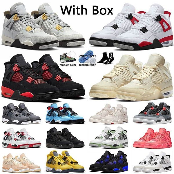 

4 4s basketball shoes for men women 002 military black cat red thunder sail university blue white oreo 1s dark mocha phantom bred chicago ba