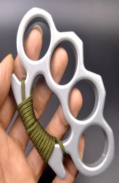 

pendant 2021 silver and black thin steel brass knuckle dusters self defense personal security ed6540841