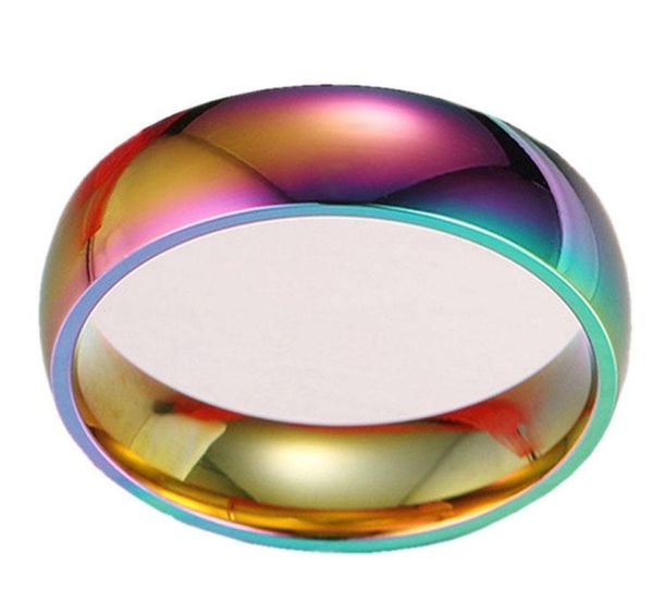 

whole 50pcs 6mm comfortable 316l stainless steel rings fashion band jewelry trend ring for man women1456694, Silver