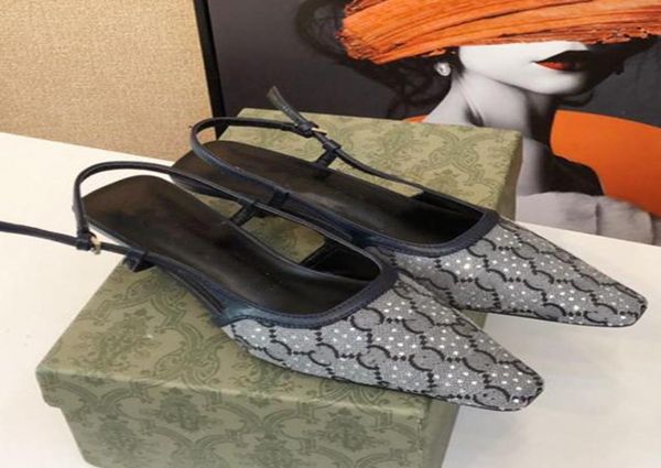 

designer lace dress shoes glitter rhinestones women pumps crystal bowknot satin sandals 2022 summer transparent shoes high heels p7547684, Black