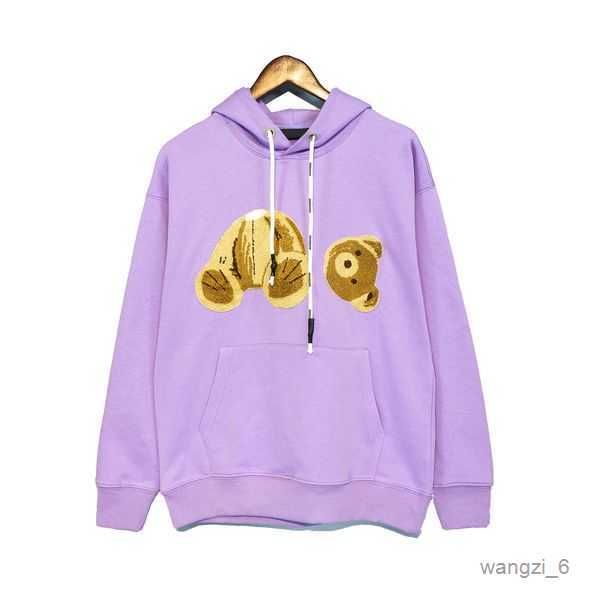 

men's hoodies & sweatshirts mens flocking towel embroidery guillotine bear hoody men angles women sweaters hooded size s-xl 7 7d1d, Black