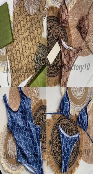 

2022 summer swimsuit printing bikini sets women tie side gstring thong swimsuits female bandage bathing suit brazlian swimwe1349252