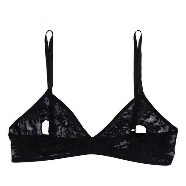 

bras sets women open nipple bra lingerie soft lace floral sheer hollow out bralette wire- unlined nightwear1889, Red;black