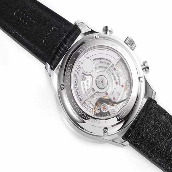 

41mm transparent chronograph automatic cal 69355 movement men watch sapphire crystal wristwatch men watches 371605 371606 zf v3 to245b, Slivery;brown