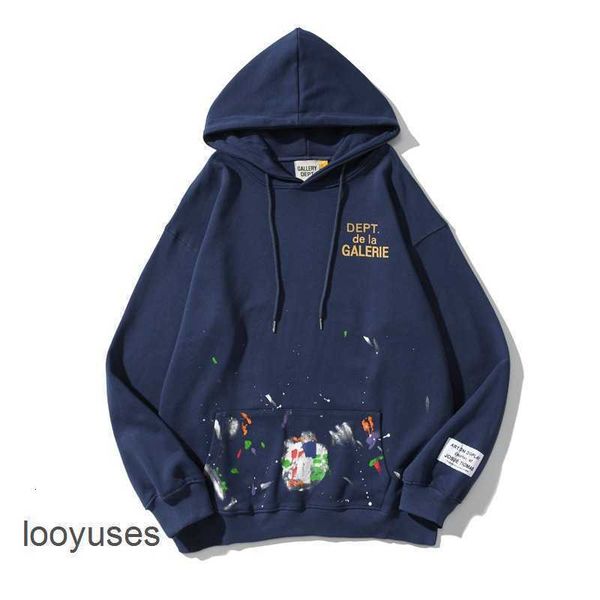 

galleryes dept terry sweater men's fashion brand mens speckle women's 2023 hoodies rats, Black