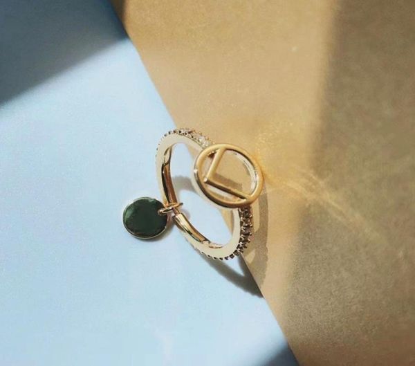 

trendy ring luxury designer diamond letter f rings jewelry engagements for women love ring f brand gold ring necklaces 421305, Slivery;golden