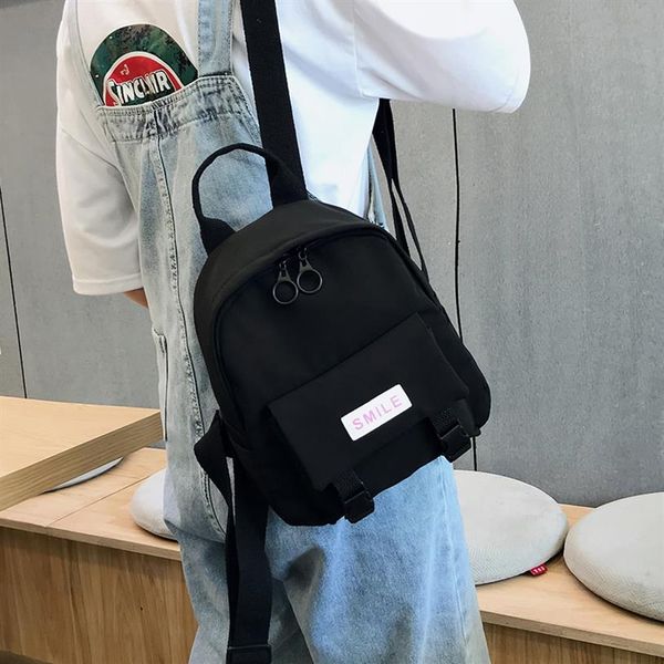 

oxford backpack 2020 new trend women backpack wild fashion shoulder bag small canvas teen girl school bag mochilas female2791