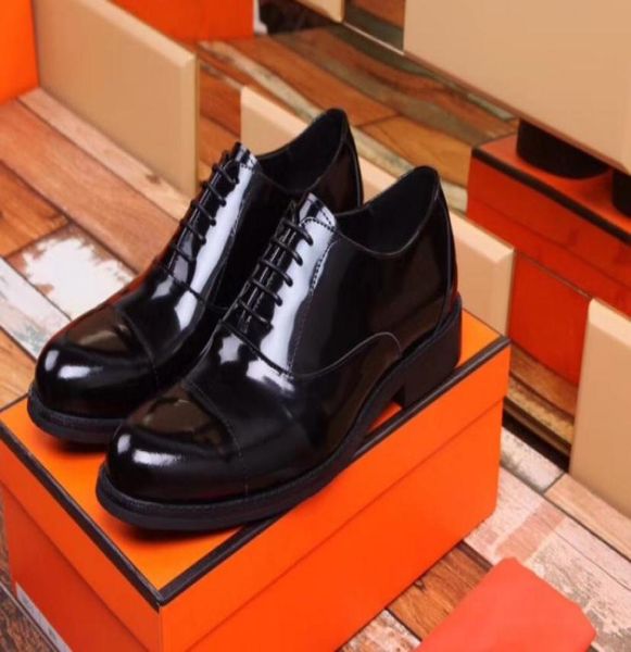 

8050leather shoes men dress shoes business pointed toe laceup wedding shoe rubber sole breathable male shoe7619367, Black