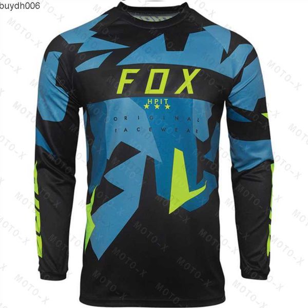 

c1mz men's t shirt 2023 new style downhill mountain bike mtb offroad dh motorcycle motocross sportwear clothing hpit fox racing, White;black