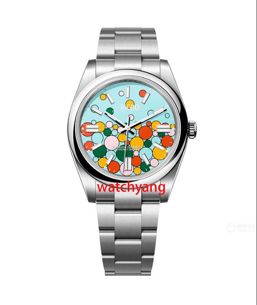 

2023 new watch automatic mechanical movement 316 fine steel er size can choose 36.41mm men and women can wear sports watch, Slivery;golden