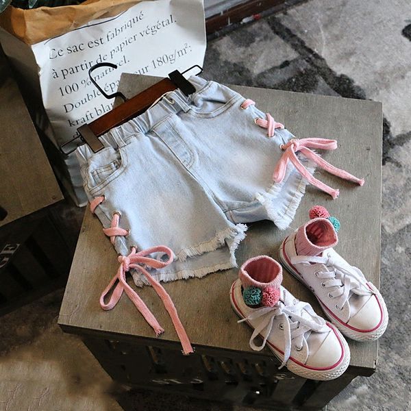 

shorts summer girls fashion casual jeans 230420, Black