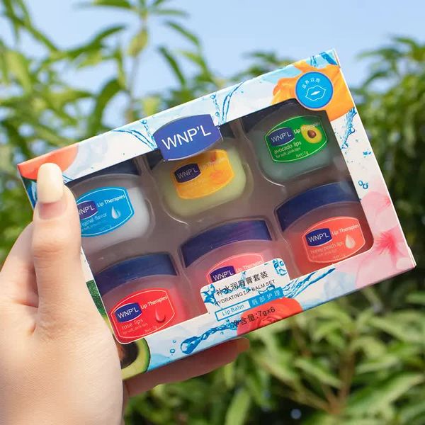 

hydrating lip balm set fruit series chapstick soft pink lips makeup