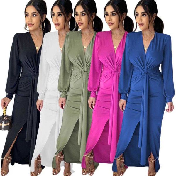 

dress v neck hip waist knotted knee length women clothing, Black;gray