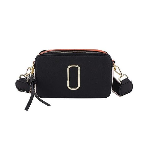 

designer fashion bag ladie handbag famous totes marc jocobs snaps camera small crossbody purse women shoulder bags messenger cr249b, Red;black