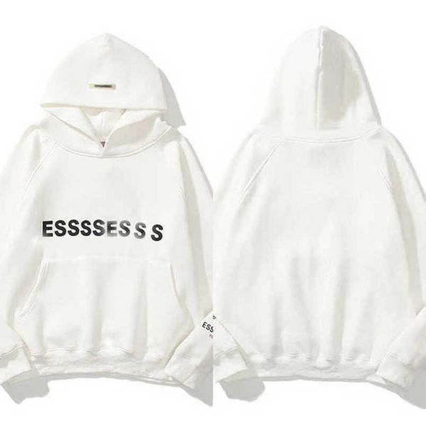 

men's classics luxury tracksuits esss entials sweatshirts letter hoodies men women sportswear hooded pant coat sweater pullover couple, Black
