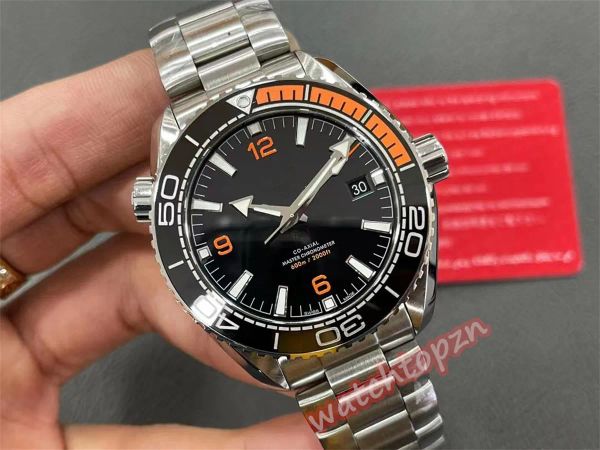 

vs montre de luxe watch diameter 43.5mm with 8900 integral movement v2 upgrade sapphire crystal glass mirror fine steel case rubber strap wr, Slivery;brown