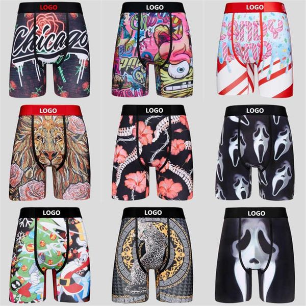 

designer summer new trendy men boy underpants boxers shorts pants quick dry underwear with package swimwear232s, Black;white