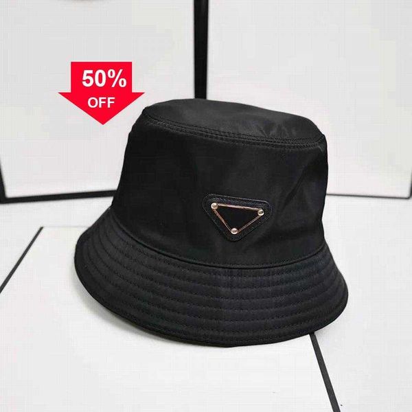 

prapra man bucket hat mens cap womens designer trucker hats mens triangle badge beanie wide brim hats casquettes outdoor casual fashion caps, Blue;gray