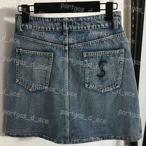 

high waist women dress a line denim half skirts charming ladies skirt, Black