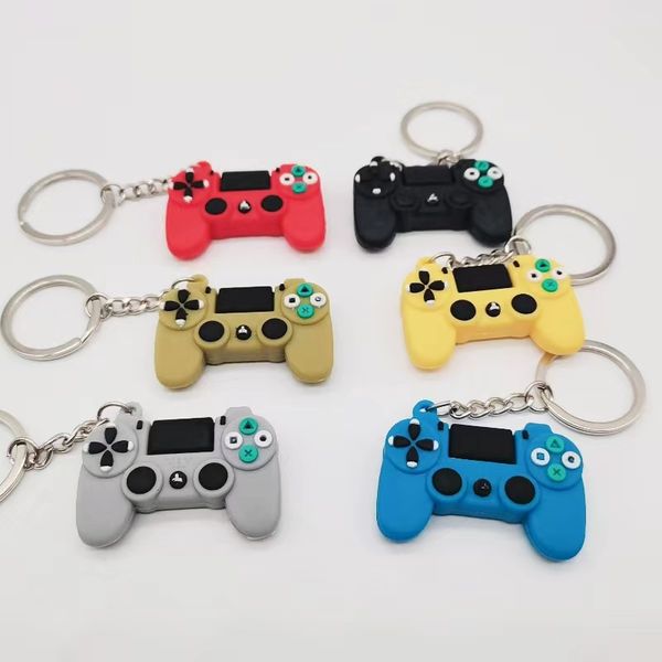 

keychains for men creative gift game handle key chain designer simulation toy game console car key ring essence car keychain pendant wholesa, Silver