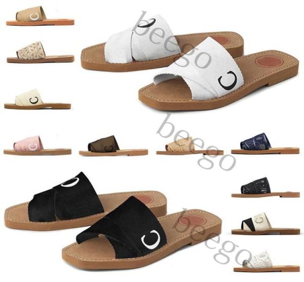 

women for slippers summer rubber sandals beach sliders scuffs indoor shoes designer canvas cross woven outdoor peep toe woody casu4685274, Black