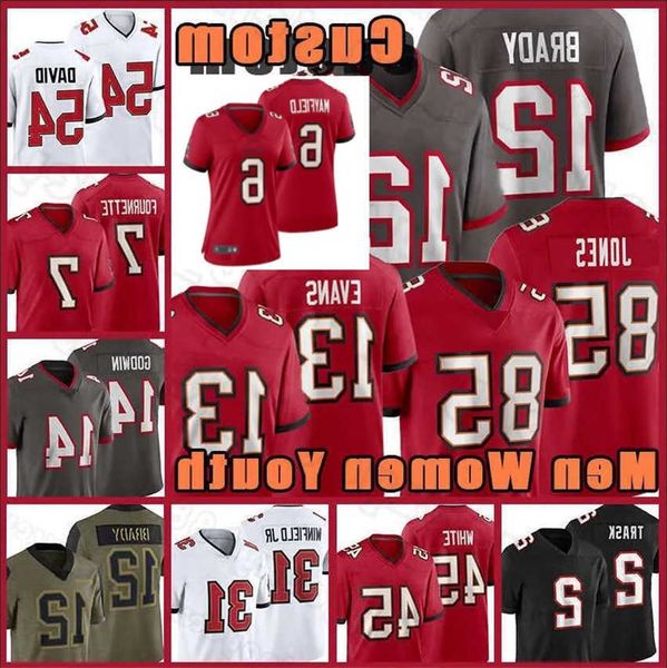 

custom baker mayfield tampas bayes football buccaneeres jersey mike evans devin white tom brady rob gronkowski nflaoak chris godwin jerseys