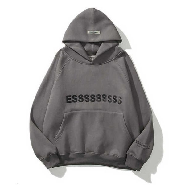 

classics men's luxury tracksuits essentials sweatshirts letter hoodies men women ess sportswear hooded pant coat sweater pullover coup, Gray