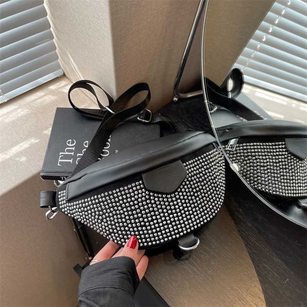 

evening bags diamonds female belt bag leather fanny pack and phone pack fashion ladies shoulder crossbody chest bag new lady waist bag clutc