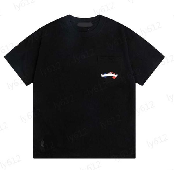

summer spring mens t-shirts clothes designer black cotton fashion leisure luxury colorful cross brand logo printing versatile classic short, White;black