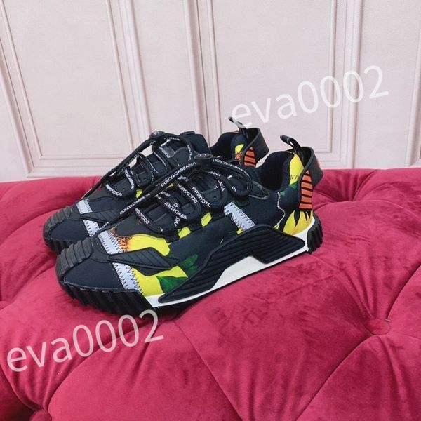 

2023 new luxury quality designer sneakers calfskin casual shoes fashion reflective shoes men women sneaker vintage trainers increasing leath, Black