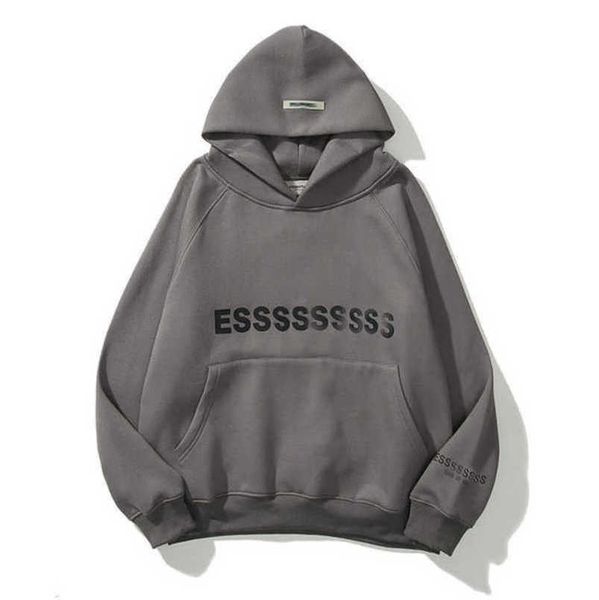 

men's classics luxury tracksuits essss entials sweatshirts letter hoodies men women sportswear hooded pant coat sweater pullover coupl, Black