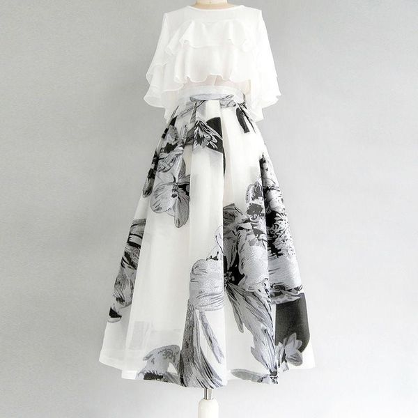 

dress women's shirt long dress two piece suit summer high waist aline skirts sets korean fashion casual clothes 4xl e101, White