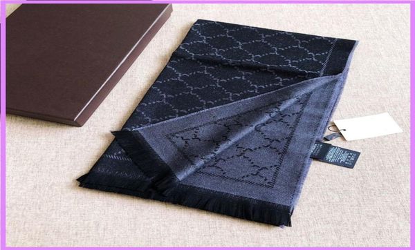 

women fashion scarf designer mens scarfs outdoor winter keep warm wool double sided color blocking jacquard weave d217800226, Blue;gray