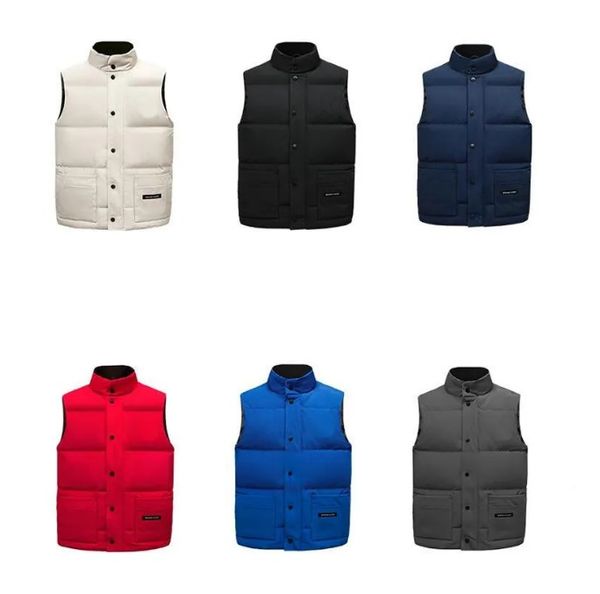 

from canada mens down vest puffer jacket parka mens designer jackets vests designer men women winter goose down windbreakers mens designer c, Black;white