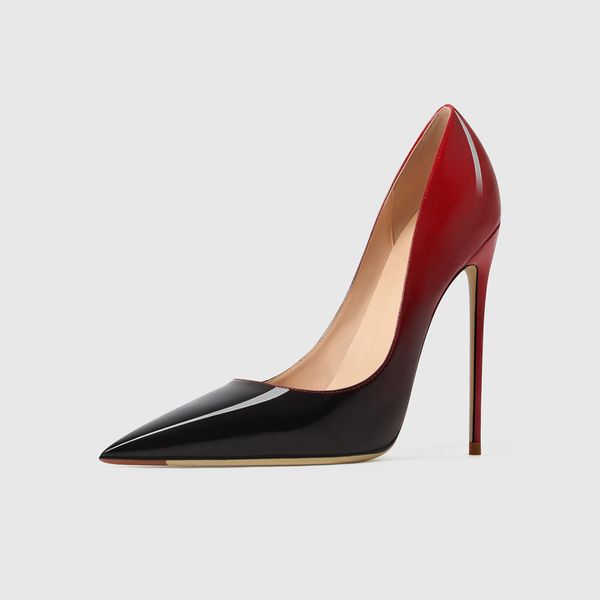 

2023 luxury classics pumps designer heels black high heel women dress shoes patent leather pointed toe thin heels 6cm 8cm 10cm 12cm party we
