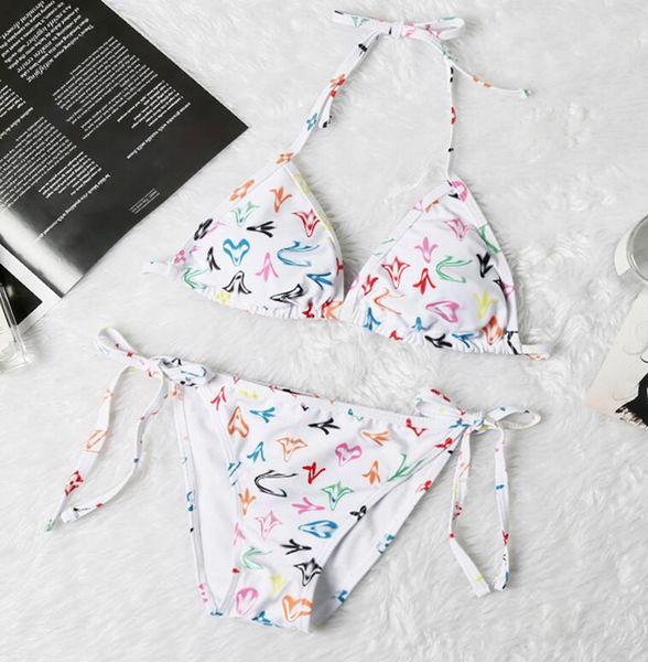 

23ss summer bikini beach sunshine women swimwear swimsuit designer high-end luxury letter diamond stitching one-piece swimsuit two-piece bik, White;black